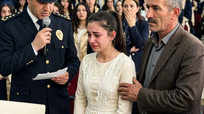 Öğretmen Mezuniyet Elbisemle Alay Ederken Kapıdan Giren Polis Herkesi Susturdu: O Kumaşın Arkasındaki Sır!