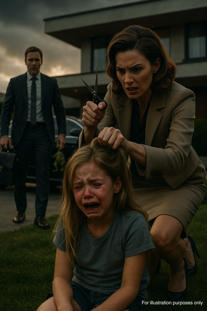 Küçük Kız Yalvardı Lütfen Anne Saçımı Kesme Ta ki Milyoner Baba Eve Gelip Bağırana Kadar