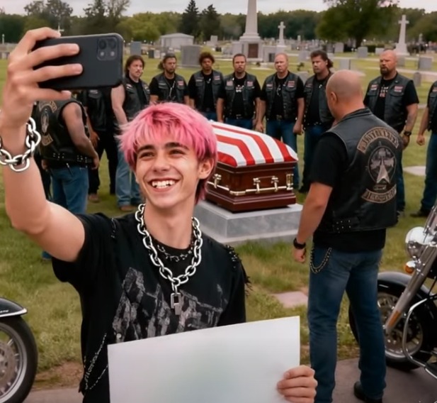 Bir TikTok Kullanıcısı, Bir Gazinin Cenazesinde Ağlayan Motosikletçilere Alay Etti, Ama Sonrası Şaşırtıcı Oldu