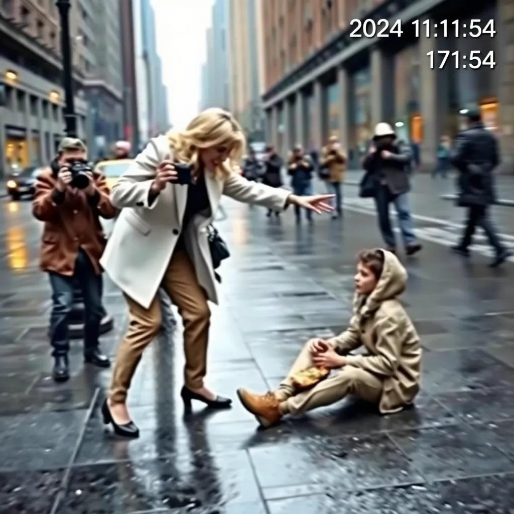 Bir milyarder, havaalanında evsiz bir çocuğu kamuoyuna küçük düşürdü, ona “” dedi ve onu kirli bir su birikintisine itti.