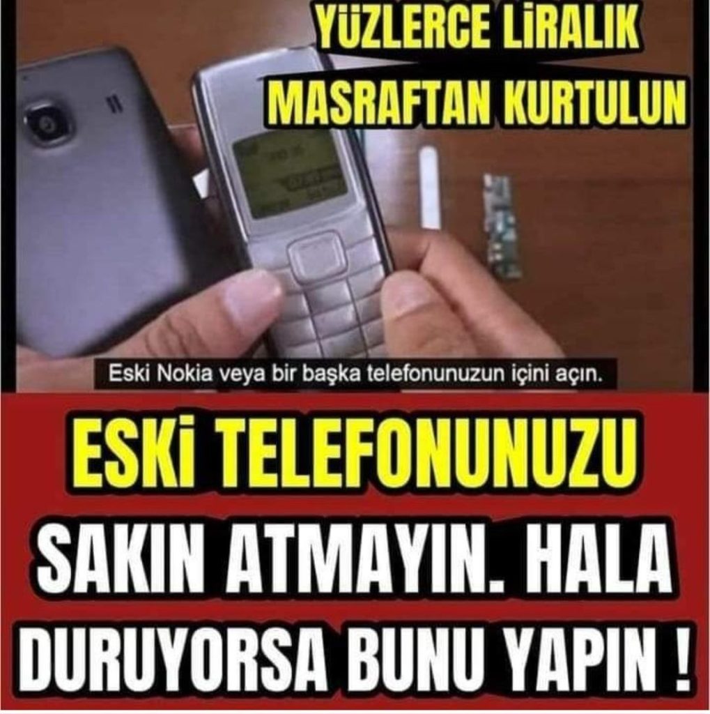 Eski Telefonları Sakın Atmayın