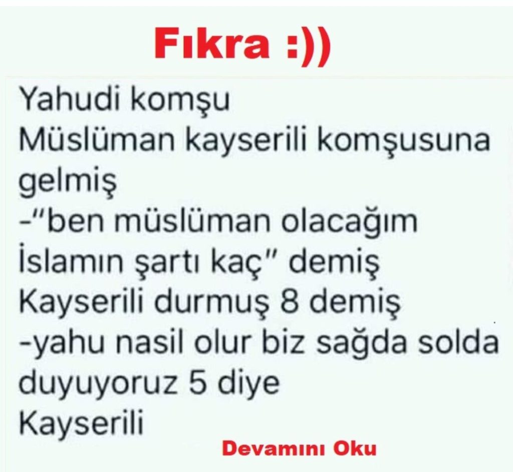 Bu Kayserili Fıkrası Ne Kadar Komik Yaa