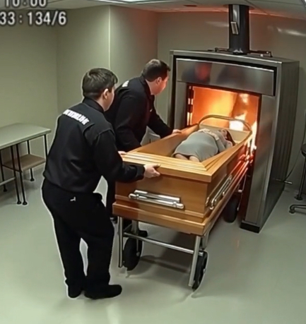 Karısının yakılması sırasında bir koca, karnının hareket ettiğini görür.