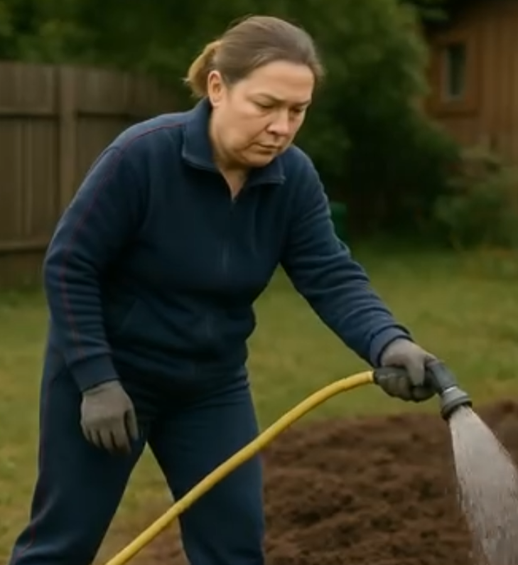 Komşu her gün hiçbir şeyin büyümediği aynı toprağı suladı