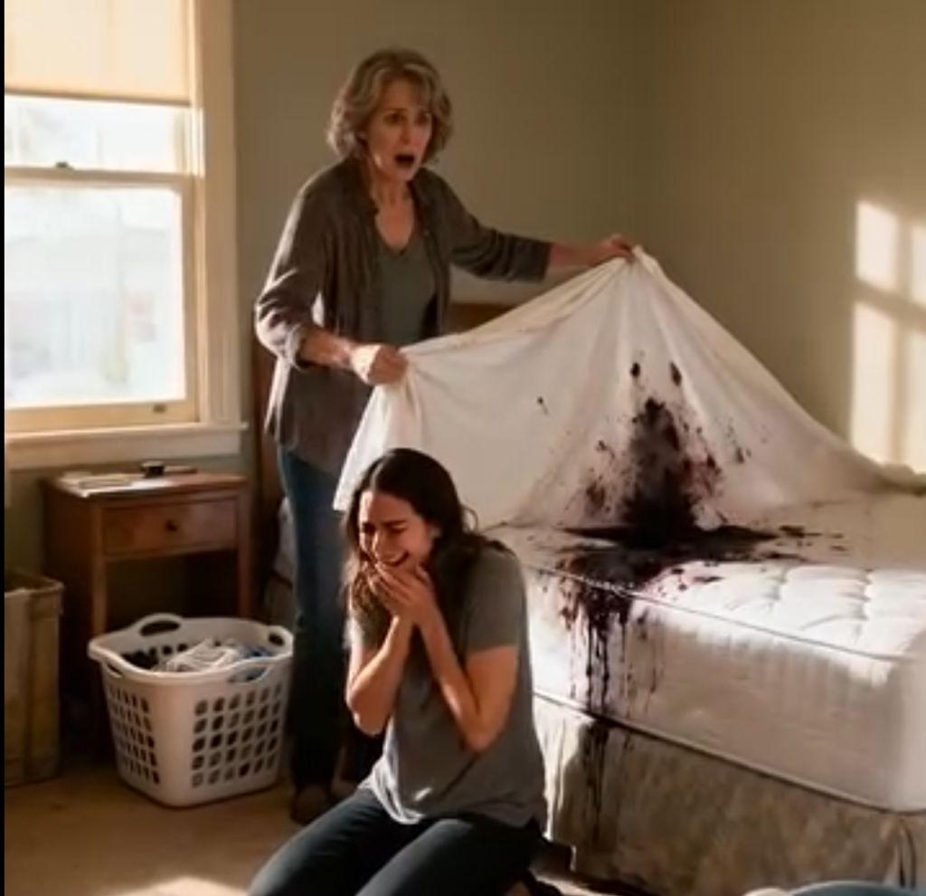 Genç gelin her gün çarşafları değiştirirdi  ta ki kayınvalidesi battaniyeyi kaldırıp altındakı kanı görene kadar….