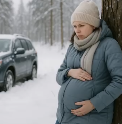 Bir Hamile Kadın Kar Fırtınasında Sıkıştı ve Bilincini Kaybetti