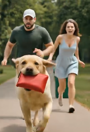 Bir sokak köpeği çantamı çaldı