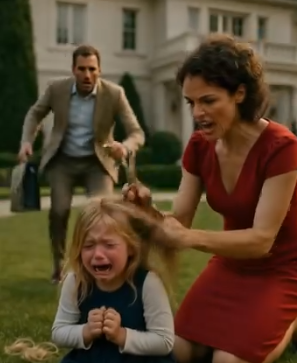 Küçük Kızın Saç İkna Çabası