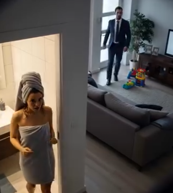 Çocuklarımızın Bakıcısını Duştan Çıkarken Yakaladım