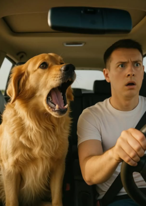 Köpeğimle Beraber Arabada Yolda Bir Şey Görünce