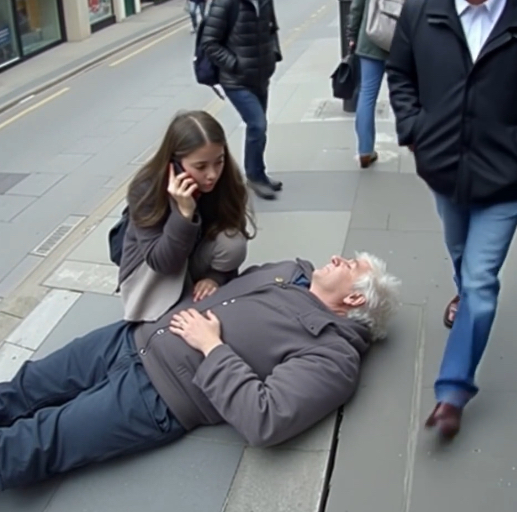 Zengin bir CEO, insanlar geçerken kaldırımda bayıldı—7 yaşındaki bir kız hariç