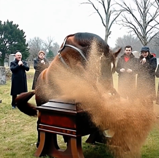 Kocamın cenaze günü atı tabutun kapağını kırdı.