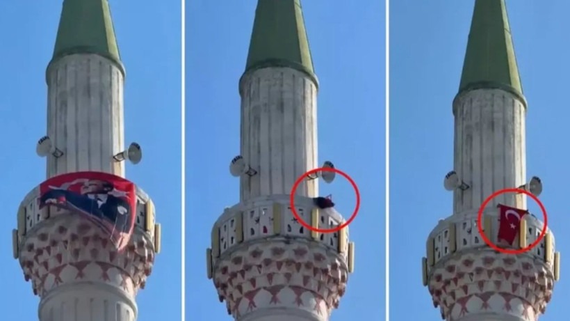 Kenti karıştıran bayrak meselesi