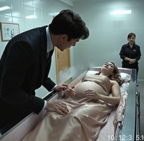 Hamile eşini yakarken, kocası son bir kez bakmak için tabutu açtı