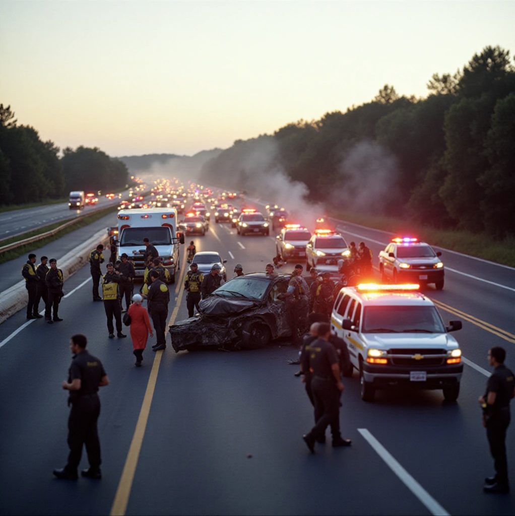 Az önce otoyolda çok büyük bir şey oldu… Ve henüz bitmedi. Bir şey buldular