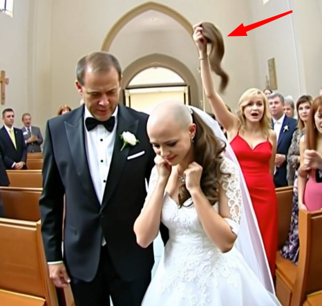 Düğün sırasında kayınvalidem yanıma geldi ve peruğumu çıkarıp gösterdi