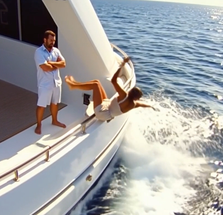 Karısını denize itti, servetini kendisiyle birlikte ele geçirmeyi hayal etti.