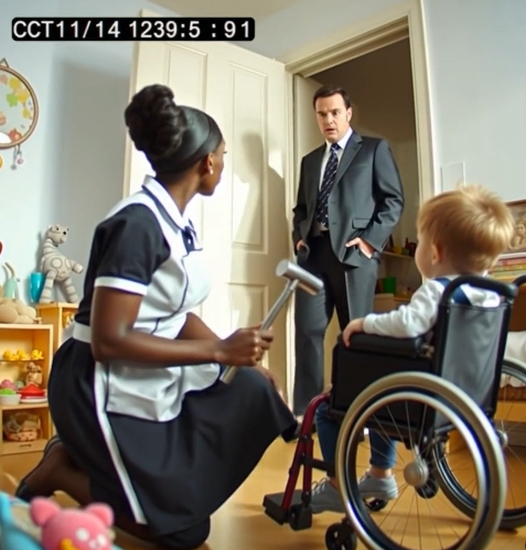 Bir milyoner haber vermeden eve geldi… ve hizmetçinin bunu yaptığını görünce donup kaldı…