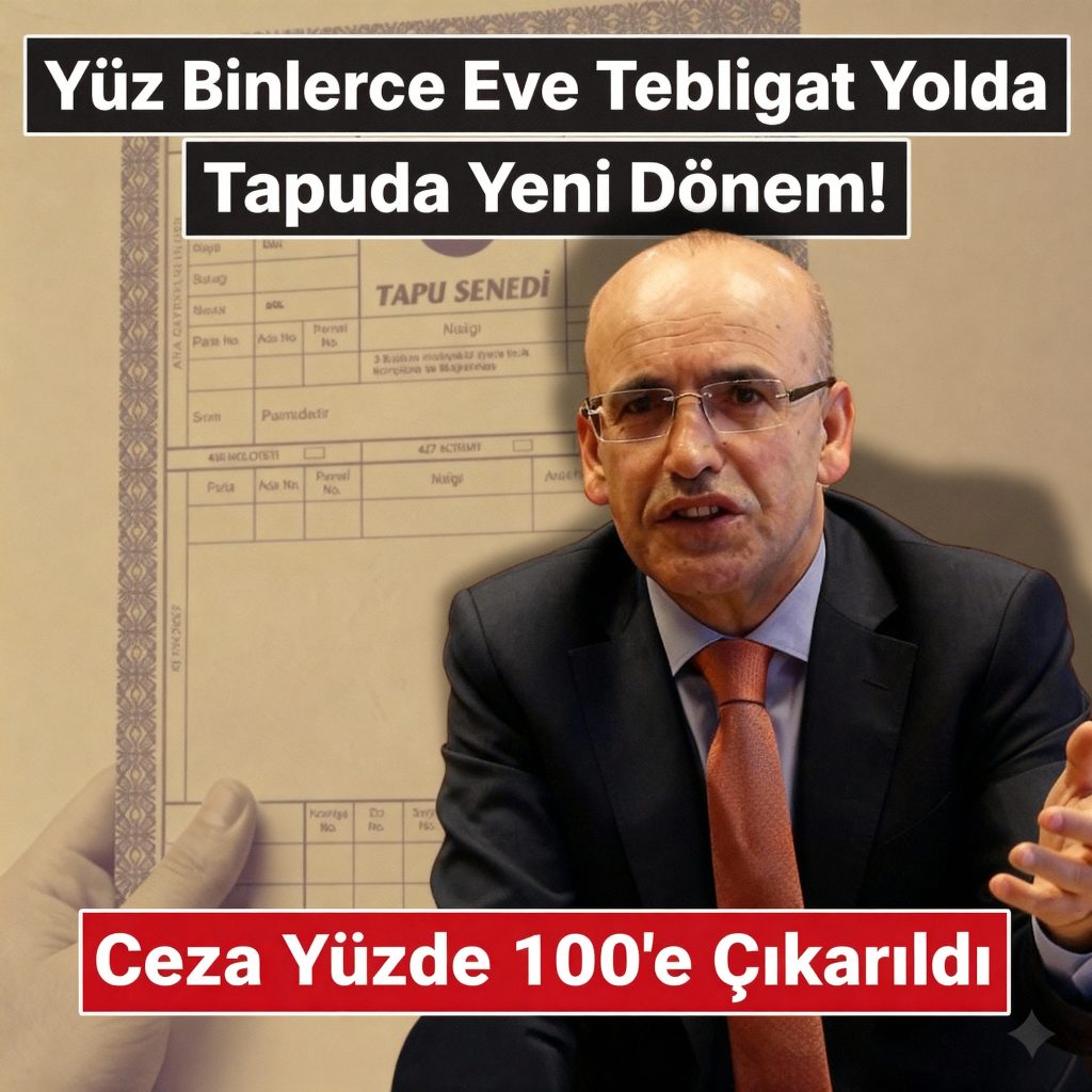 Tapu İşlemlerinde Yeni Dönem: Yüz Binlerce Tebligat Kapıda, Cezalar İkiye Katlandı