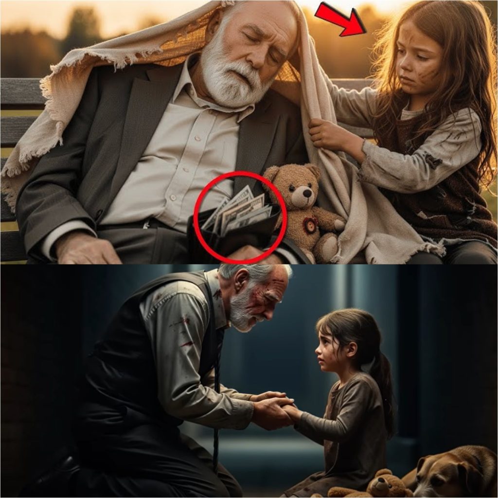 MİLYONER AÇIK CÜZDANLA UYUYOR GİBİ YAPAR, ANCAK KÜÇÜK KIZIN YAPTIĞI ONU DİLE GETİRİR