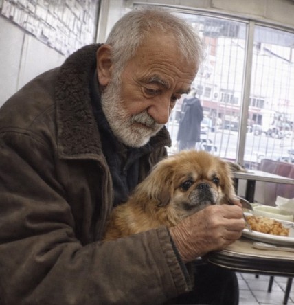Parası Olmayan Yaşlı Bir Adama Bedava Yemek Verdim — Ertesi Sabah Kapımda Gördüğüm Şey Kalbimi Durdurdu