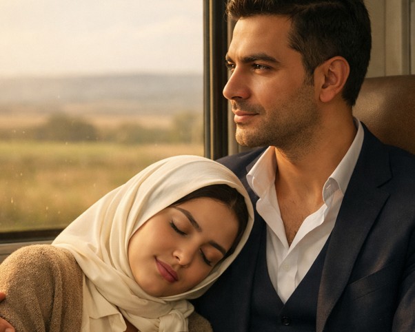 TERK EDİLMİŞ, YORGUN BİR ANNE BEBEĞİYLE TRENDEYDİ