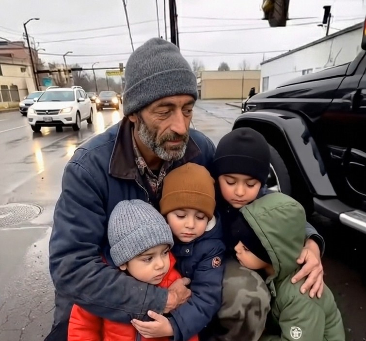 Dört çocuklu, bekar bir babayım. Son dört aydır çocuklarımla birlikte sokakta, bir çadırda yaşıyoruz.
