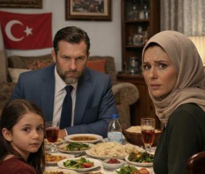 Akşam yemeği sırasında kızım Selin sessizce yanıma katlanmış bir kâğıt parçası itti. Üzerinde şu yazıyordu: “Hasta numarası yap ve dışarı çık.”