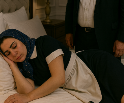 Bir milyarder, hizmetçisini kendi yatak odasında uyurken buluyor