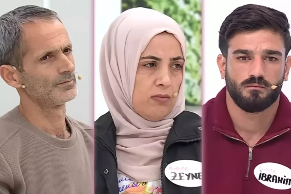 Sağında kocası, solunda sevgilisiyle tüm Türkiye’nin karşısına geçti