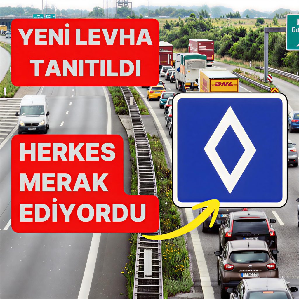 Yeni Levha Baklava Dilimli Şerit İşareti ve Anlamı