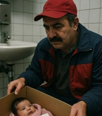 Benzin istasyonundaki kutunun içerisinde