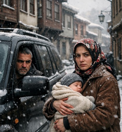 Yolda, tesadüfen kızımı torunumla birlikte, kirli kıyafetler içinde, yalvarırken gördüm: “Kızım, sana verdiğim ev ve para nerede?”