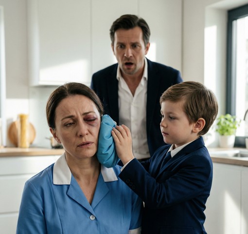 Hizmetçinin mor gözünü görünce, milyonerin oğlu öyle bir sır söyledi ki, babası bile inanamadı