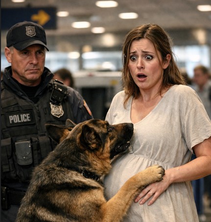 Köpek, kadının hamile olduğunu hissettiği anda aşırı agresifleşti. Ancak, tepkisinin ardındaki sebep polis memurlarını bile şoka uğrattı…